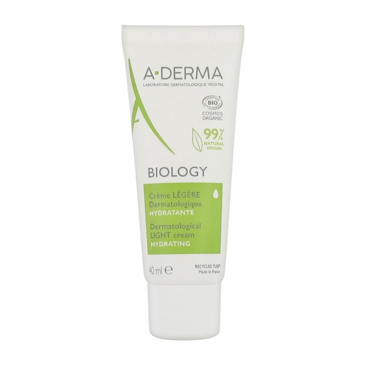 [A-DERMA] BIOLOGY Hydrating Light Cream 40ml (Light Face Cream for Sensitive Combination Skin)