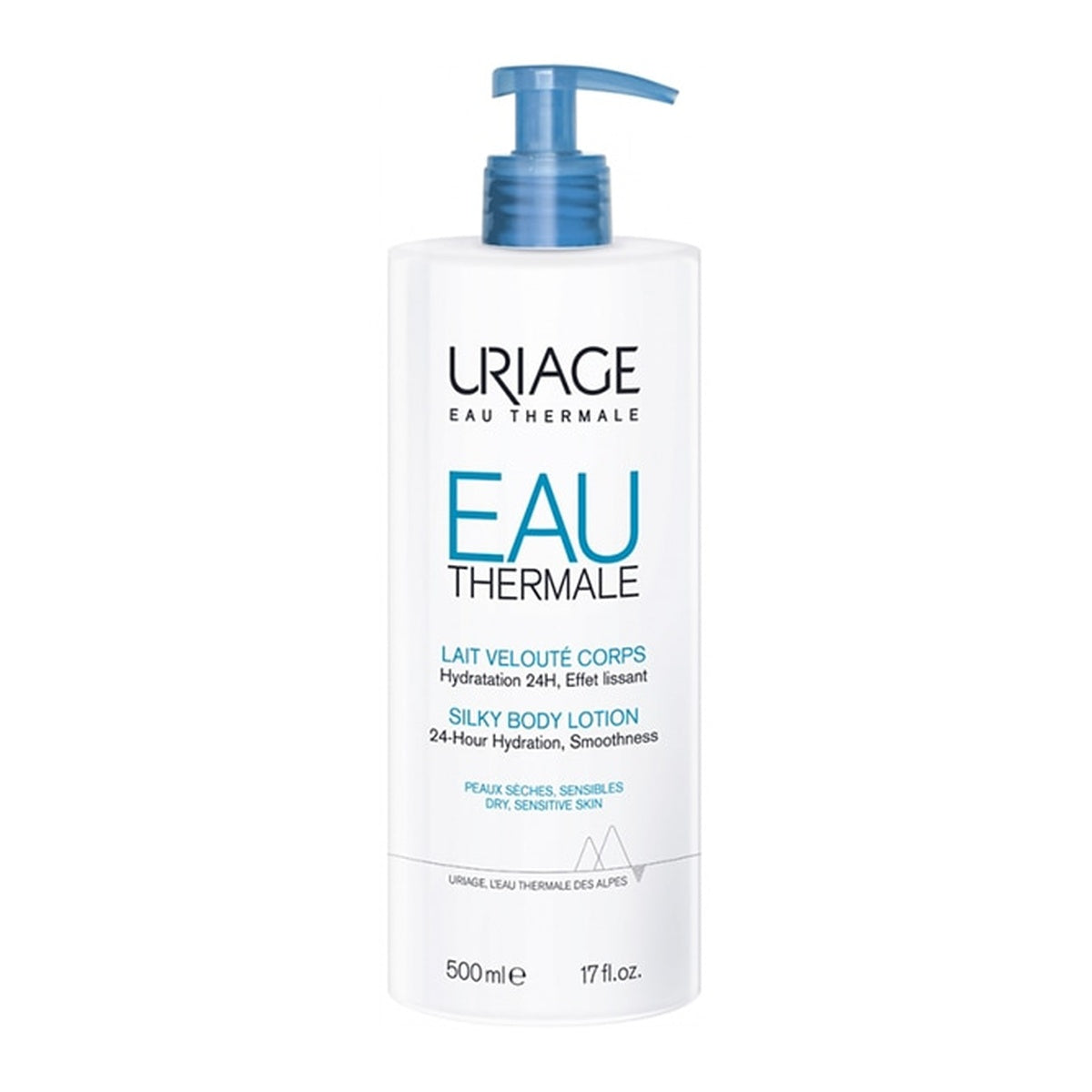 [URIAGE] Velvety Body Milk 500ml (Fast-Absorbing, Deep Hydration)