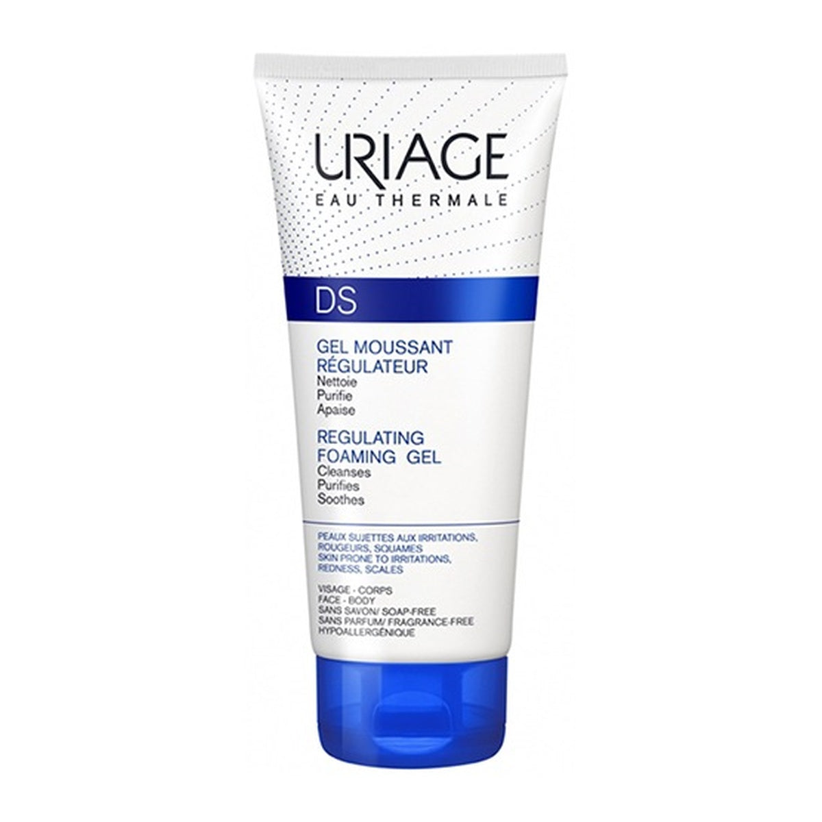 [URIAGE] DS Foaming Gel 150ml (Gentle Cleanser for Irritation- and Redness-Prone Skin, Face • Body • Scalp)