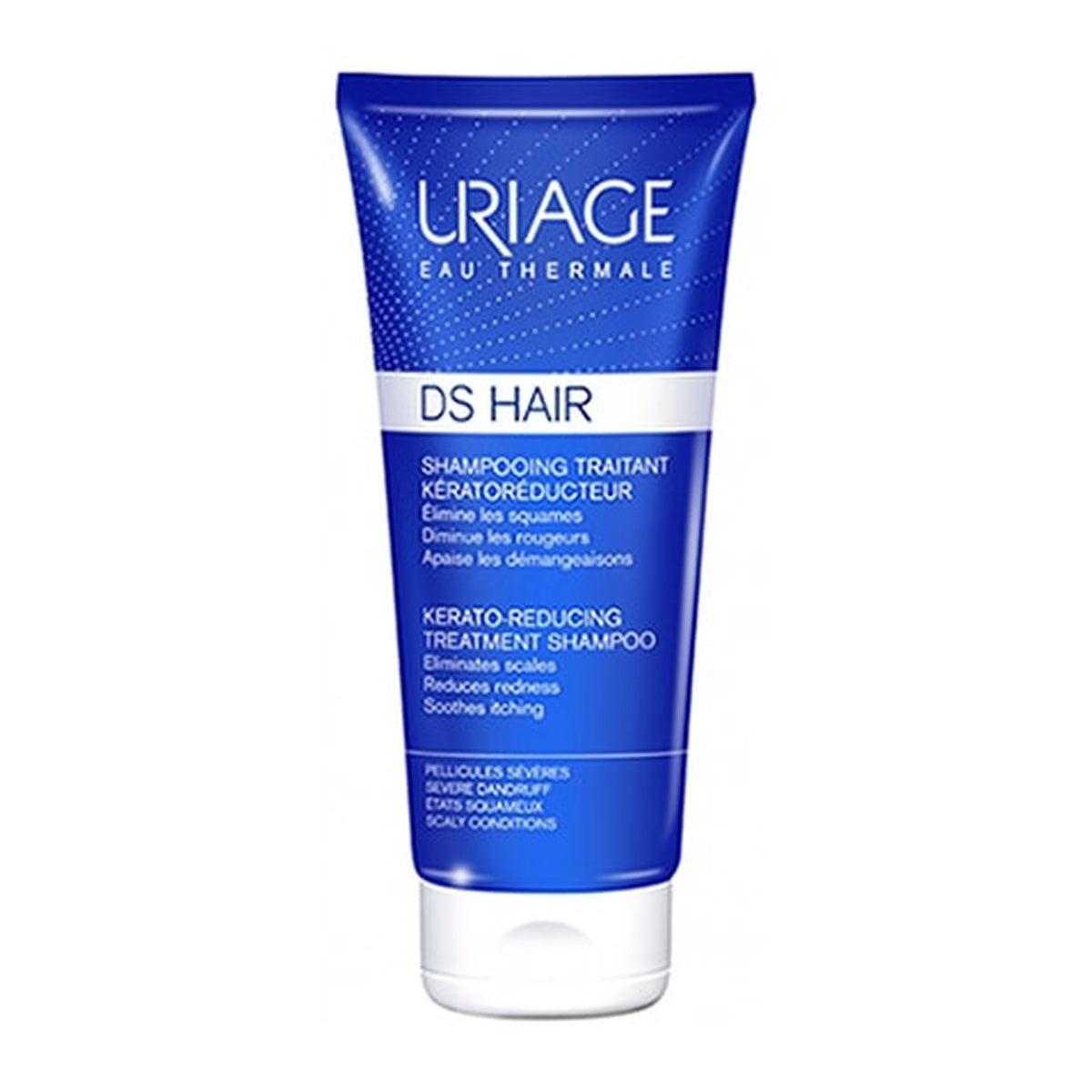 [URIAGE] DS HAIR Kerastoreducteur Treatment Shampoo 150ml (Soothes Scalp, Redness & Itch)