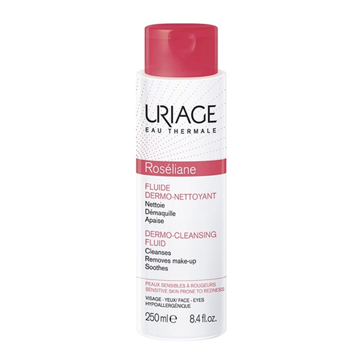 [URIAGE] Roséliane Dermo-Cleansing Fluid 250ml (Makeup Remover for Redness-Prone Sensitive Skin)