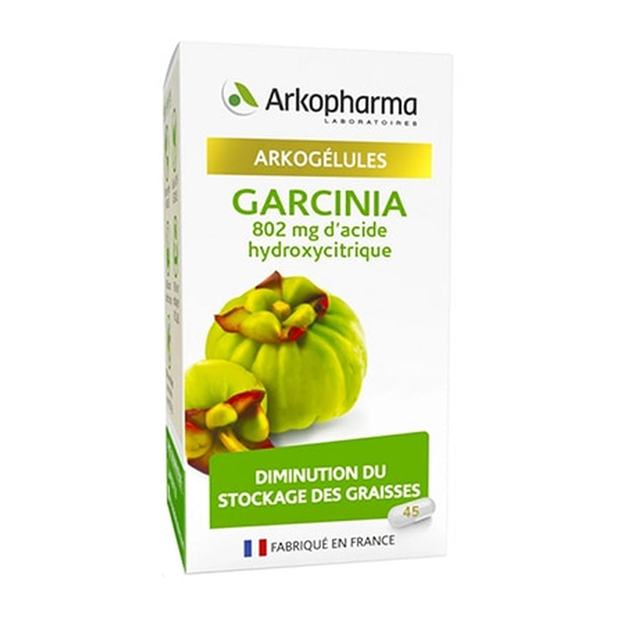 [ARKOPHARMA] Garcinia 45 Capsules (Helps Reduce Fat Accumulation)