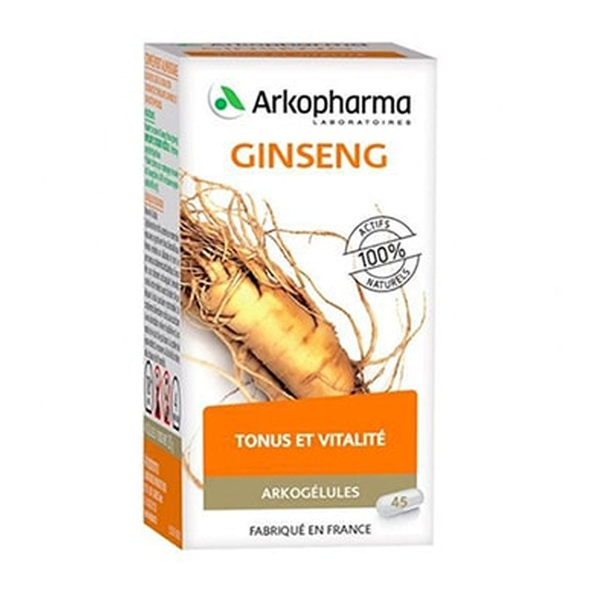 [ARKOPHARMA] Ginseng 45 Capsules — Fatigue Relief & Physical Performance