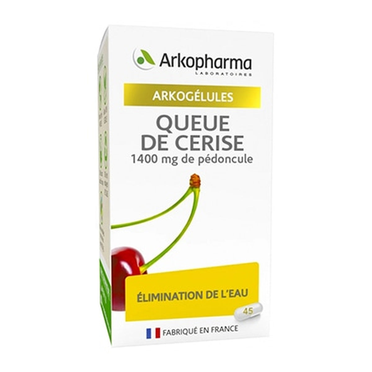 [ARKOPHARMA] Cherry Stem Capsules (Promotes Elimination & Toxin Removal) 45 capsules