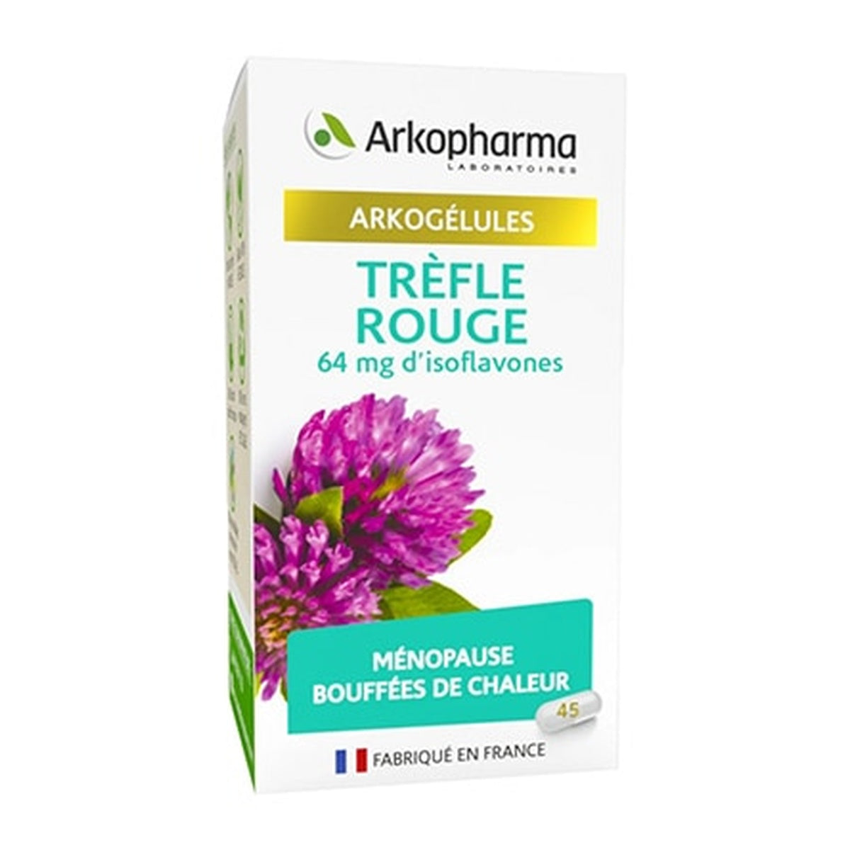[ARKOPHARMA] Red Clover 45 capsules (Supports Menopausal Hot Flashes & Fatigue)
