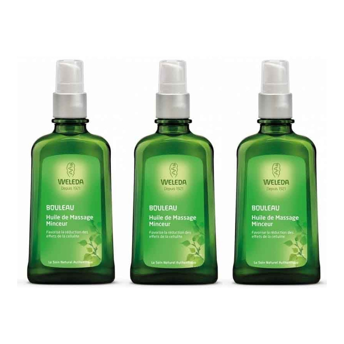 [WELEDA] White Birch Body Shape Massage Oil — 3-Bottle Set