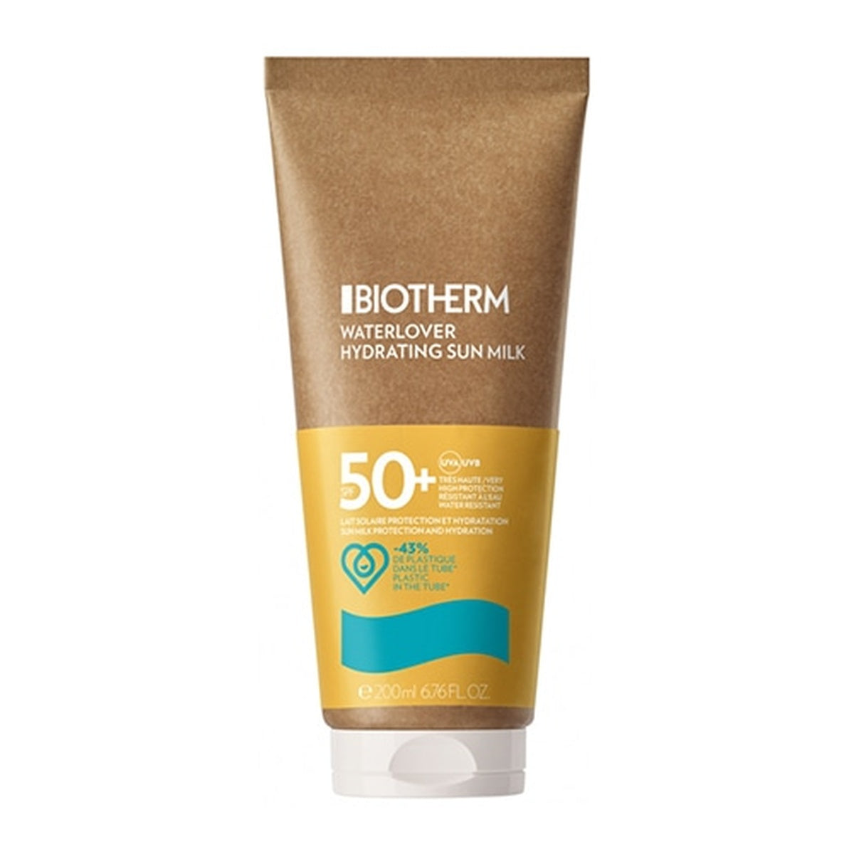 [BIOTHERM] Water Lover Sun Milk SPF50 - High Protection, Water-Resistant, 200ml (Sensitive Skin)