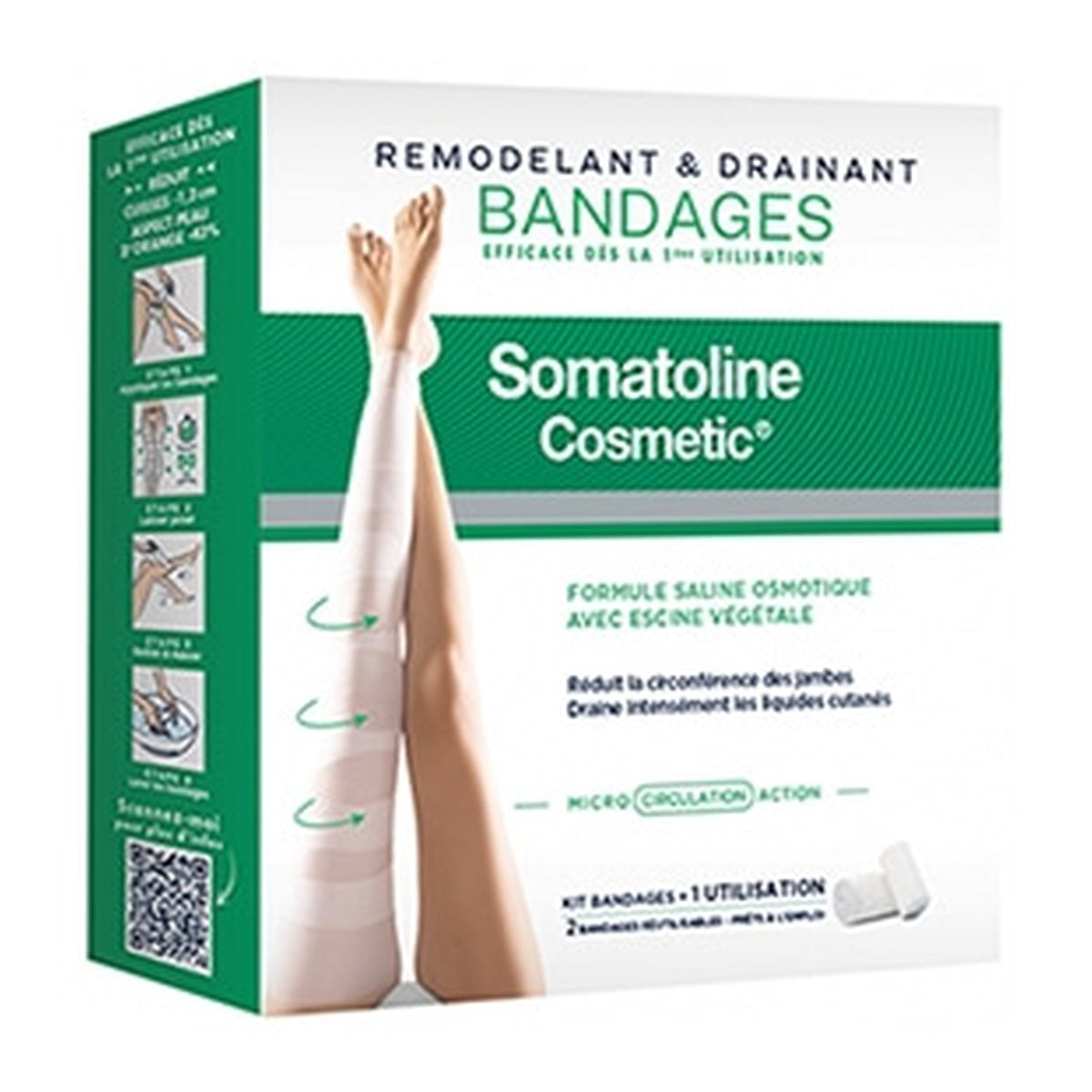 [Somatoline Cosmetic] Remodeling & Drainage Kit — 2 Bandages (Leg Slimming, Depuffing)