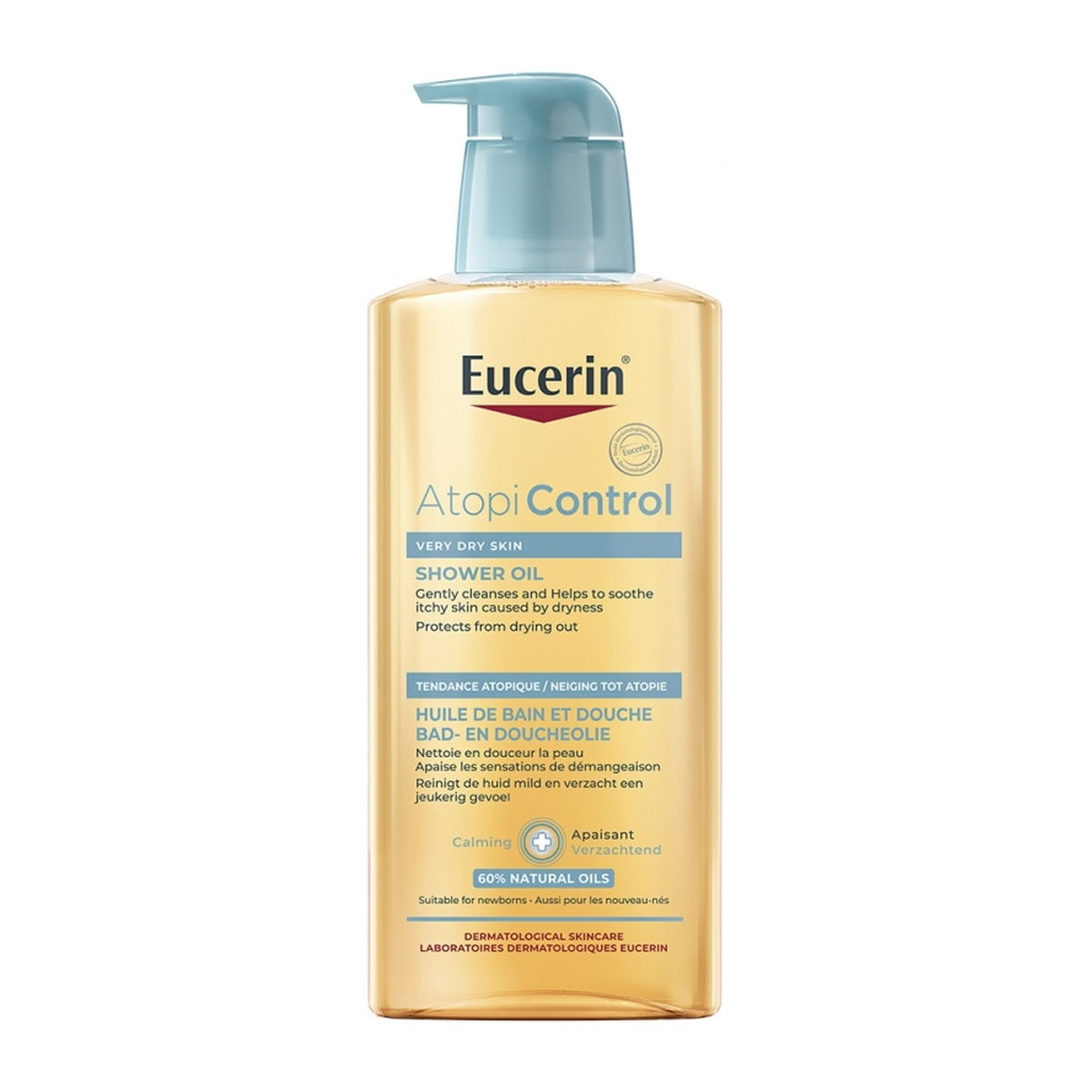 [Eucerin] Atopicontrol Bath & Shower Oil 400ml (Gentle, Barrier-Protecting)