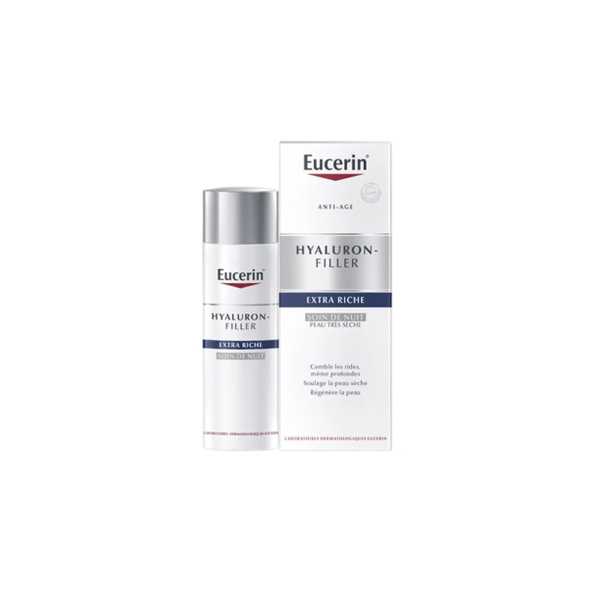 [Eucerin] Hyaluron-Filler Extra Riche Night Cream 50ml (Moisturizing; reduces wrinkles and fine lines)