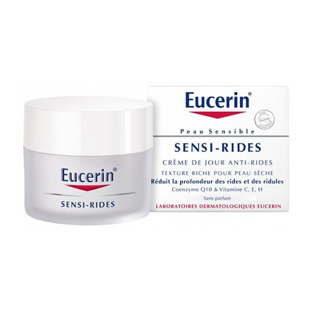 [Eucerin] Sensi-Rides Anti-Wrinkle Day Cream for Dry Skin, 50ml