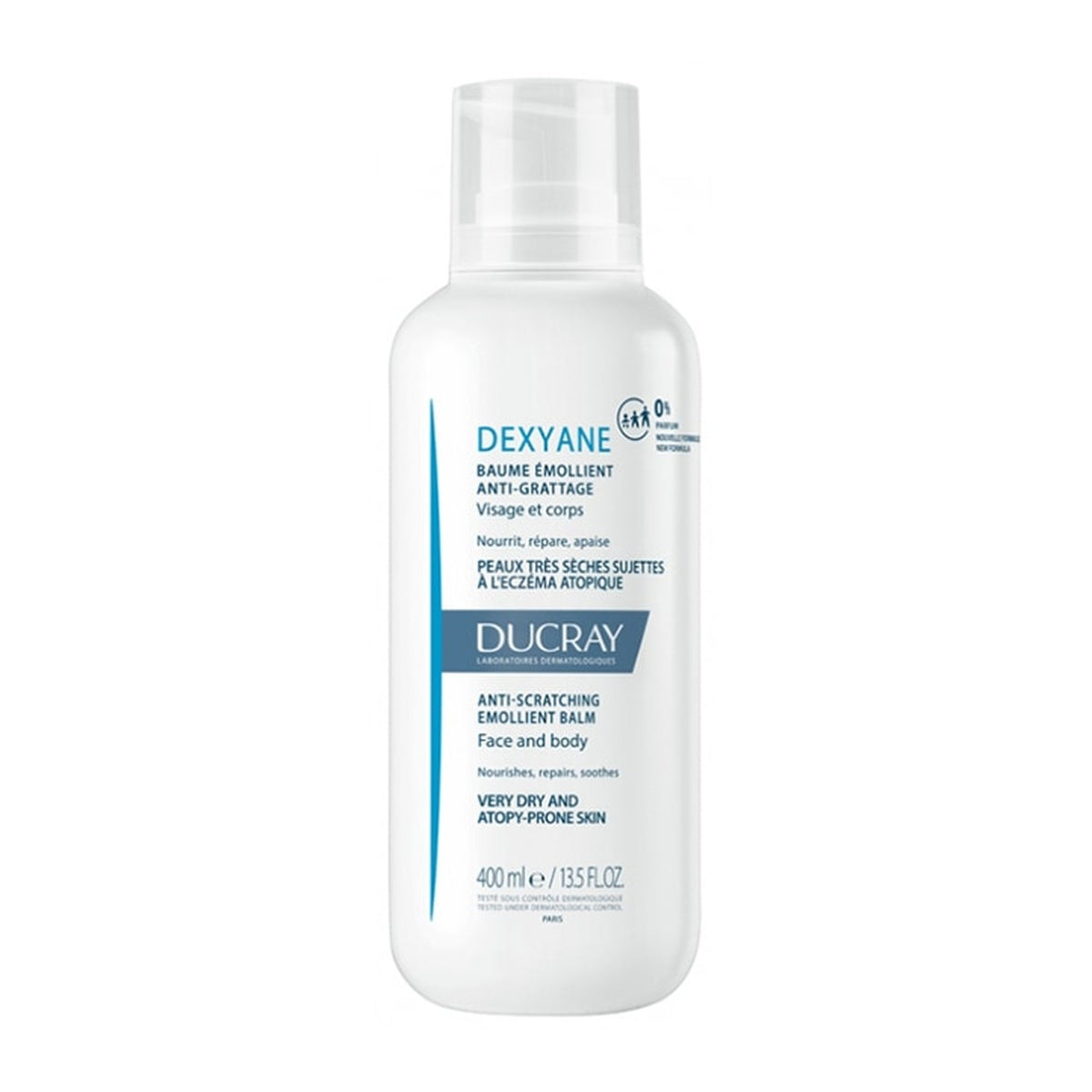 [DUCRAY] Dexyane Emollient Balm 400ml (Soothes Dry, Atopy‑Prone Skin)
