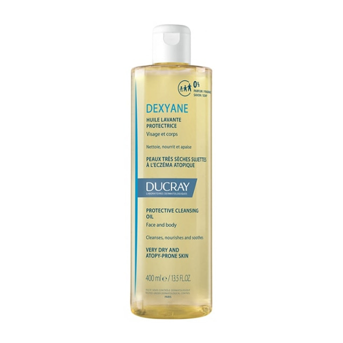 [DUCRAY] Dexyane Protective Cleansing Oil 400ml (Gentle Wash for Dry, Atopy-Prone Skin)
