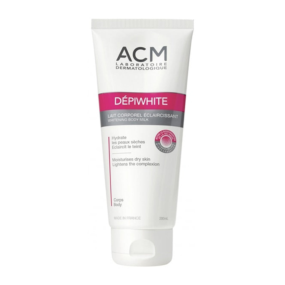 [LABORATOIRE ACM] Depiwhite Brightening Body Milk 200ml (Moisturizes & Evens Skin Tone)