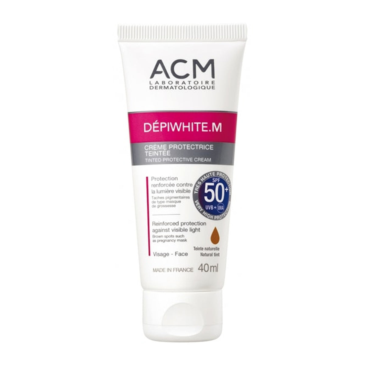 [LABORATOIRE ACM] DEPIWHITE M Tinted Sun Protection Cream SPF50+ 40ml