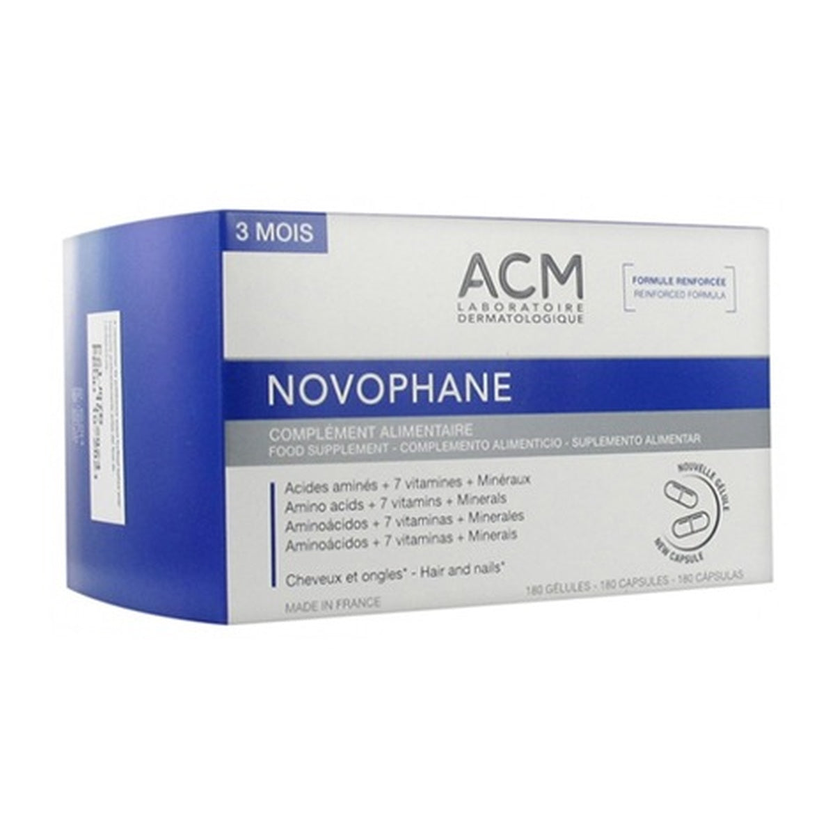 [LABORATOIRE ACM] NOVOPHANE 180 Vegetable Capsules (Hair & Nail Support) - 180 capsules