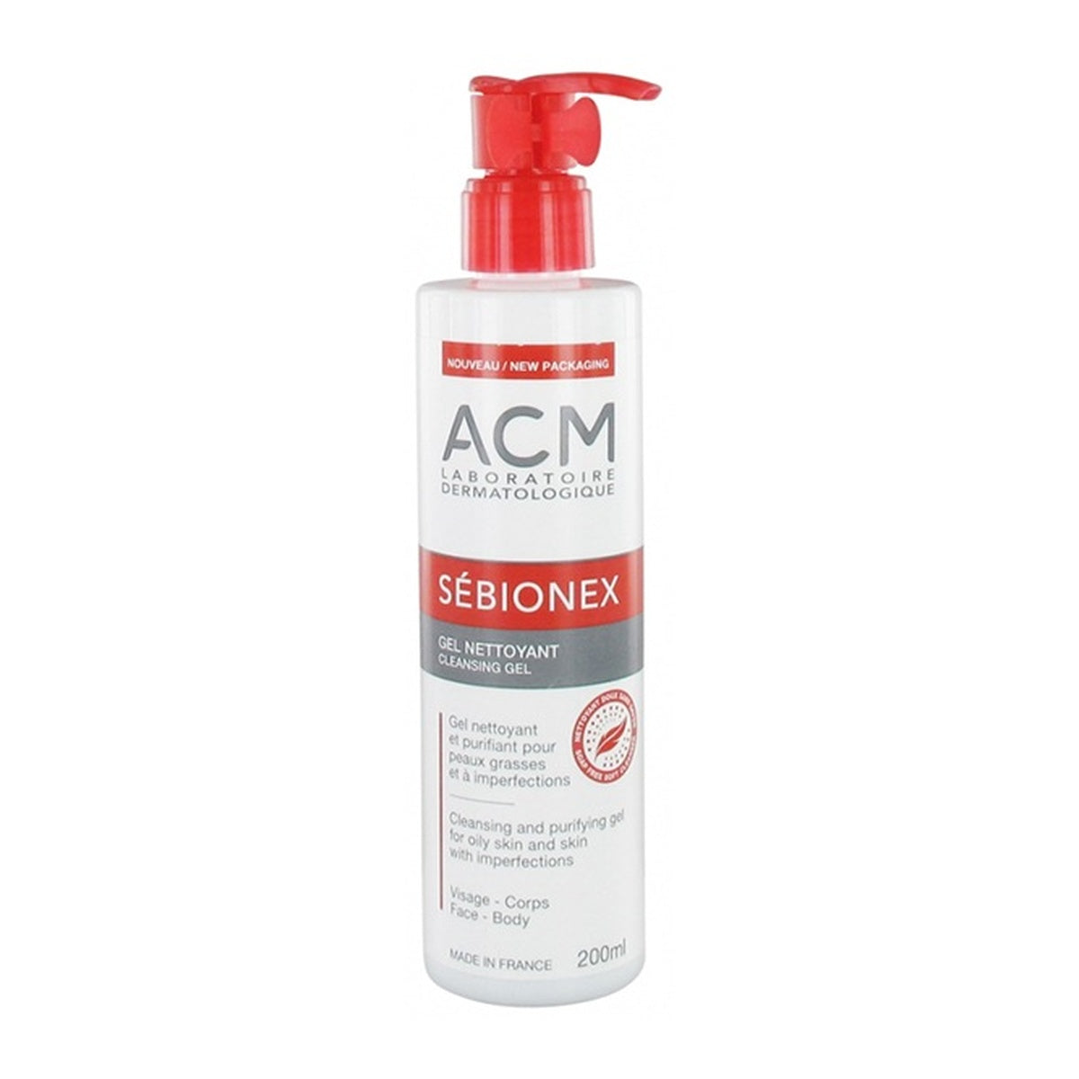 [LABORATOIRE ACM] SEBIONEX Cleansing Gel 200ml (Gentle Purifying Gel for Oily Skin)