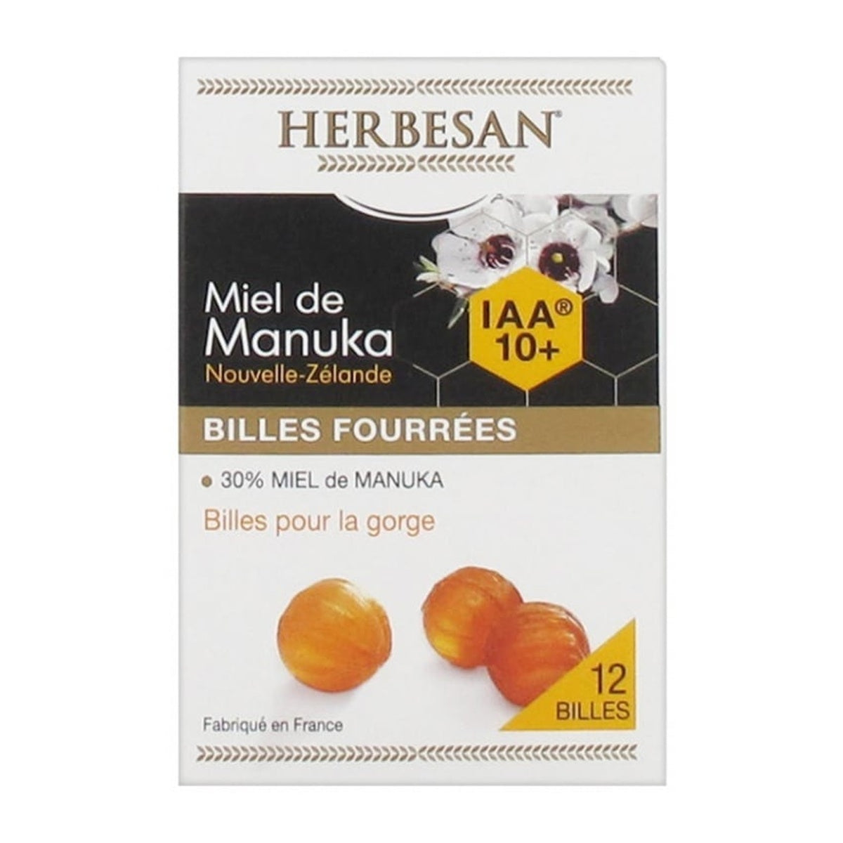 [HERBESAN] Manuka Honey Balls IAA 10+ (UMF equivalent) MGO 263 - 12 pcs