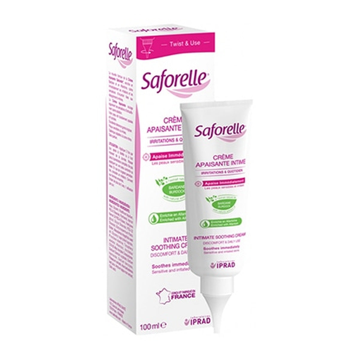 [Saforelle] Soothing Intimate Care Cream 100ml (Fragrance-Free)
