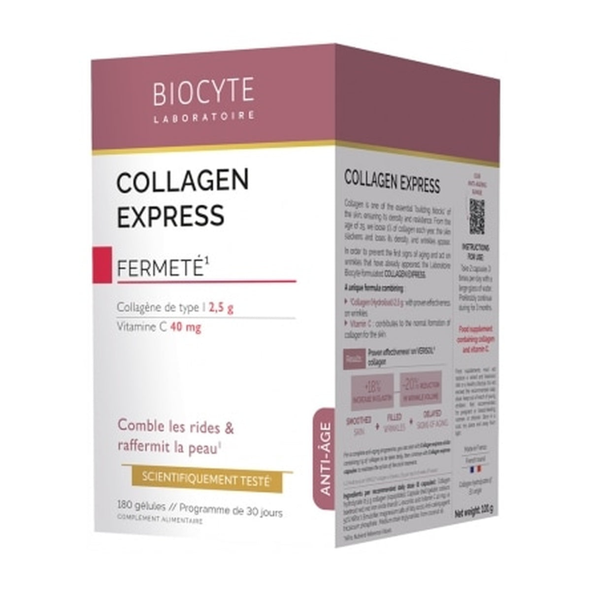 [BIOCYTE] Collagen Express Fermeté — Anti-Aging Collagen Capsules, 180 capsules
