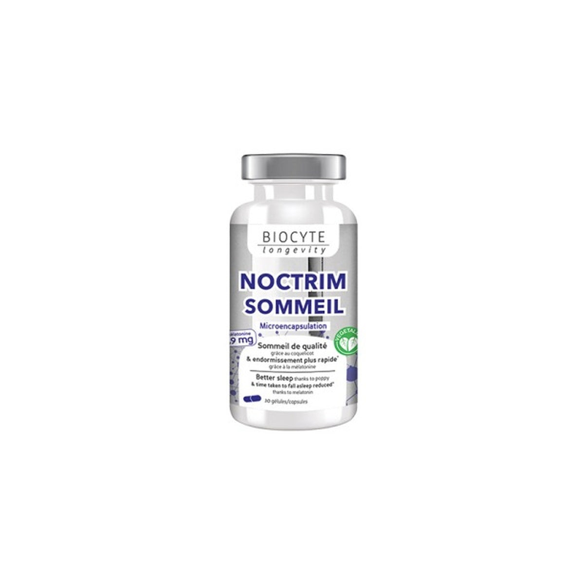 [BIOCYTE] Noctrim Sleep — 30 Capsules (Melatonin Sleep Supplement)