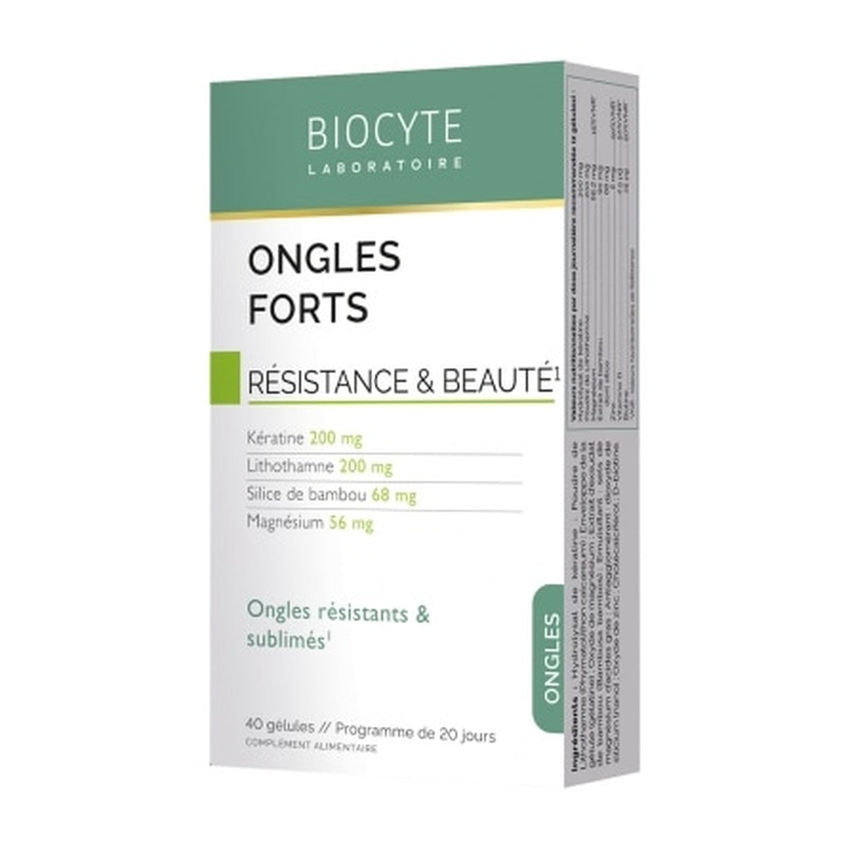 [BIOCYTE] Nail Fort Supplement — 40 Capsules