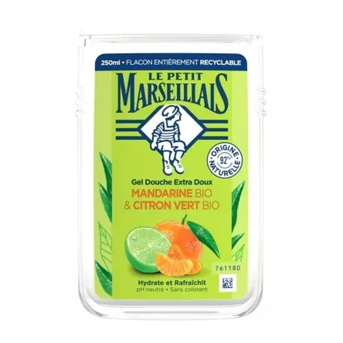 [Le Petit Marseillais] Organic Mandarin & Lime Extra Gentle Shower Gel (Moisturizing, Refreshing) 250ml