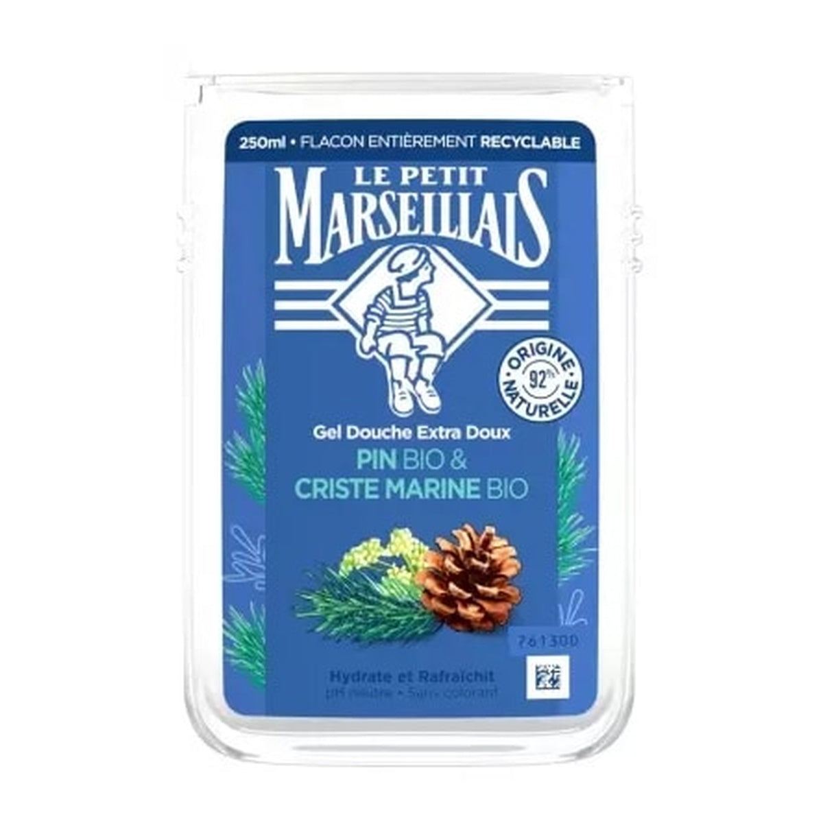 [Le Petit Marseillais] Organic Pine & Sea Fennel Extra Gentle Shower Gel 250ml (Moisturizing & Refreshing)