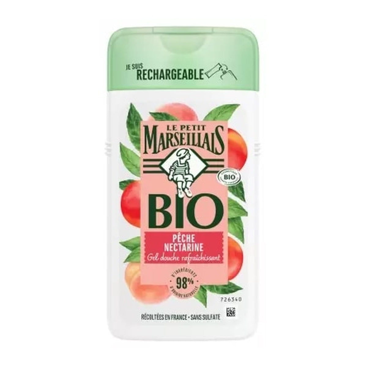 [Le Petit Marseillais] Refreshing Peach & Nectarine Shower Gel (COSMOS Organic) 250ml