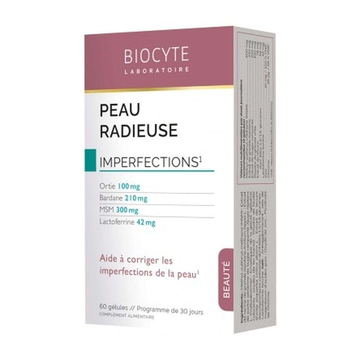 [BIOCYTE] Beauty Radiant Skin — Skin-Clarifying Supplement, 60 capsules