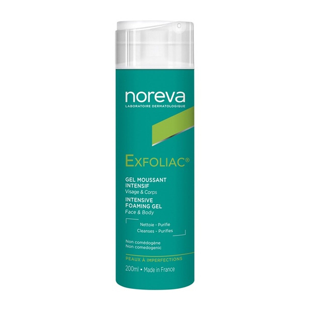[noreva] Exfoliac Intensive Foaming Gel 200ml (Brightening Cleanser for Spot-Prone Skin)