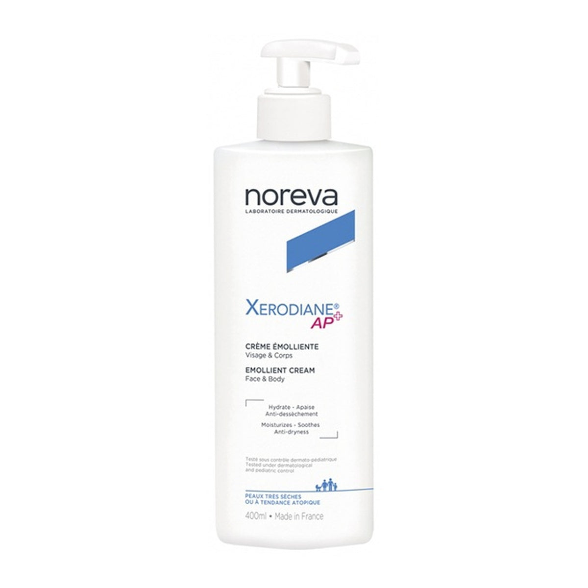 [noreva] Xerodiane AP+ Emollient Cream for Atopic-Prone Skin 400ml