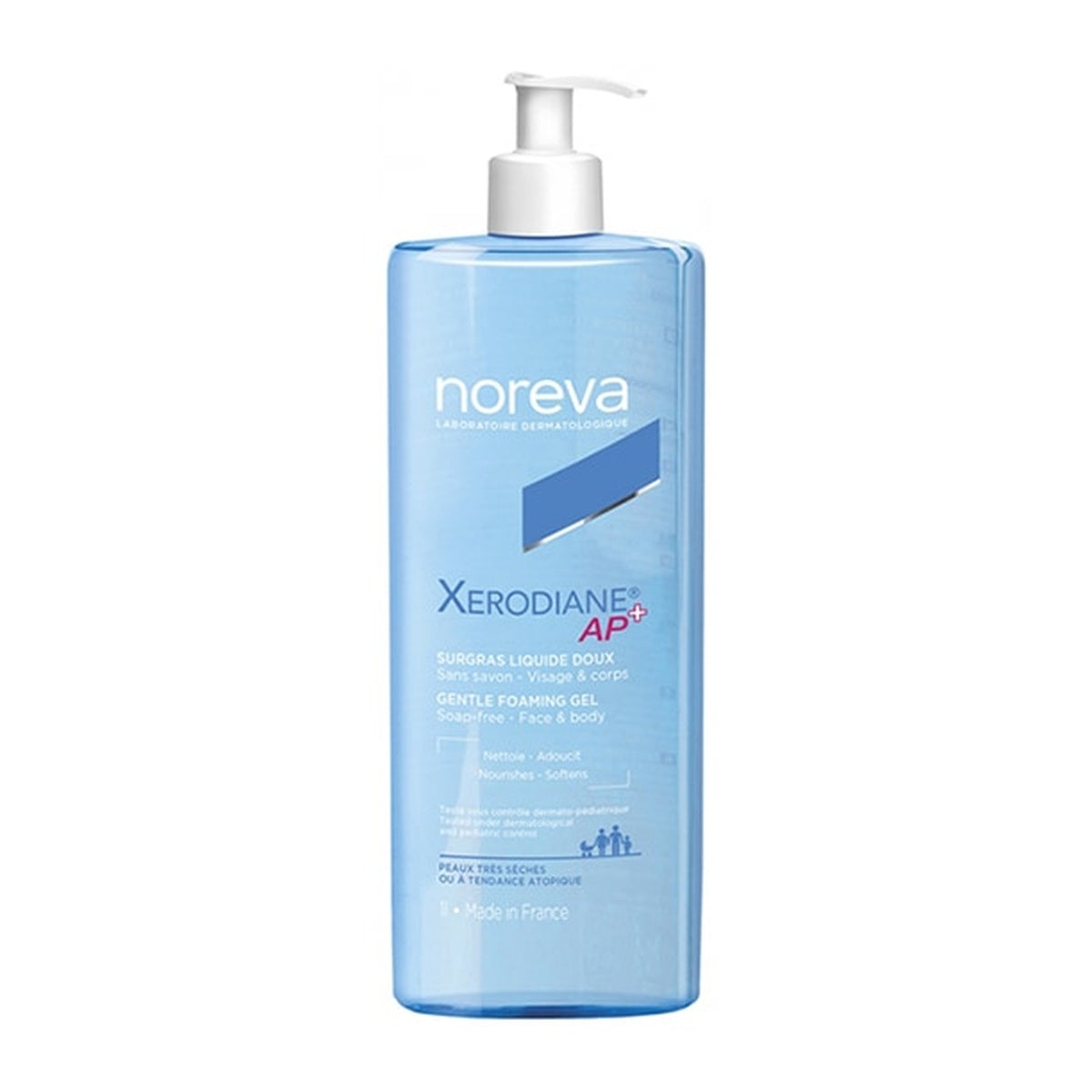 [noreva] Xerodiane AP+ Gentle Surgras Foaming Liquid 1000ml (Moisturizing, Gentle Cleanse)