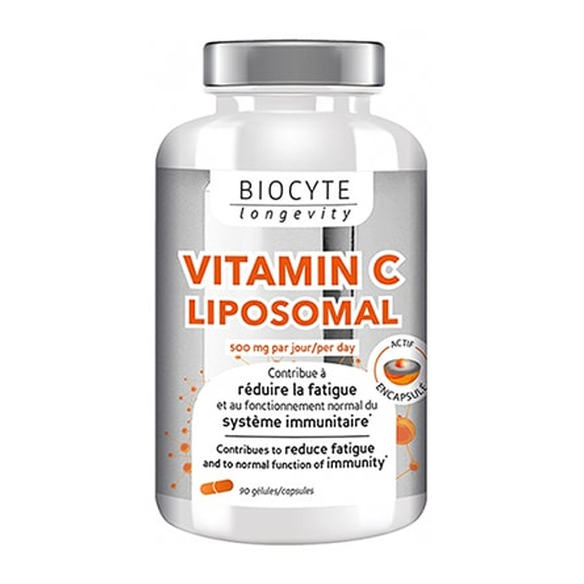 [BIOCYTE] Longevity Liposomal Vitamin C 90 Capsules (Reduces Fatigue, Supports Immune Function)