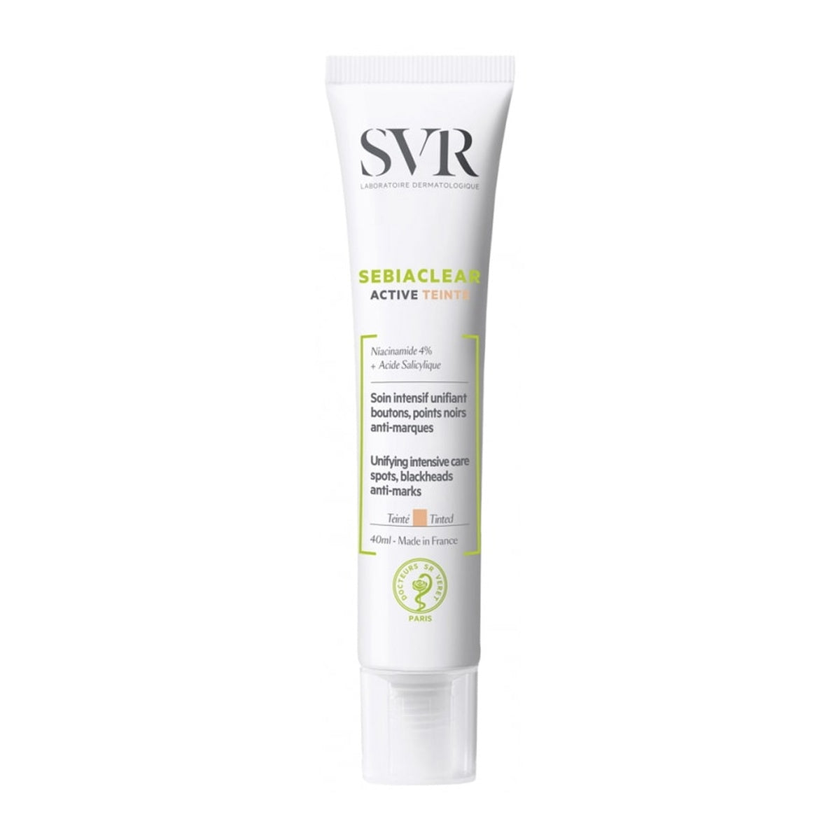 [SVR] SEBIACLEAR ACTIVE TEINTE Tinted Treatment 40ml (Tinted for Acne-Prone Sensitive Skin)