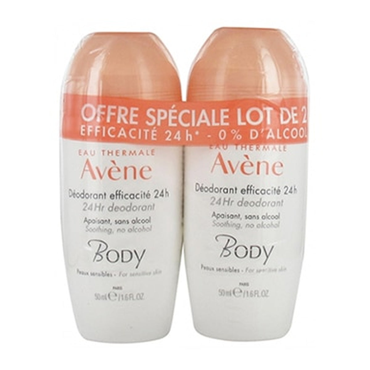 [Avène] Body Deodorant 24H Duo 50ml x 2 (Sensitive Skin, Alcohol-Free)