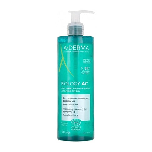 [A-DERMA] Biology AC Purifying Foaming Gel 400ml (Gentle Plant-Derived Creamy Foam)