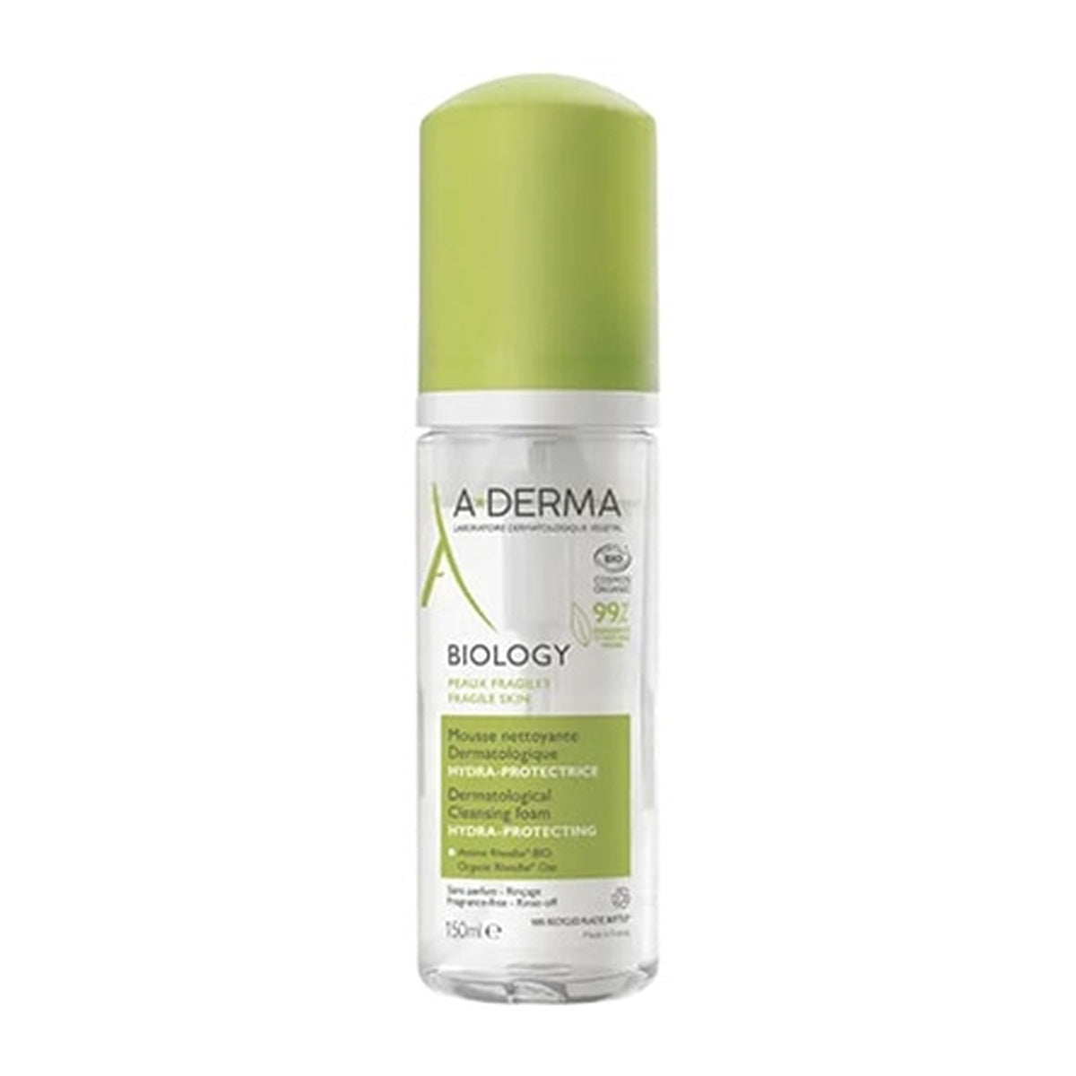 [A-DERMA] Biology Dermatological Hydra-Protective Cleansing Foam 150ml (Gentle Makeup Remover for Sensitive Skin)