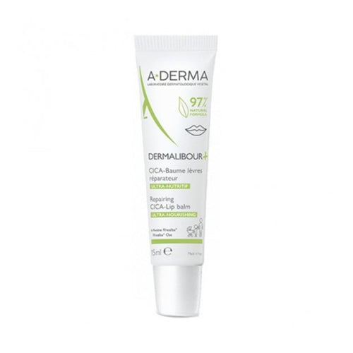 [A-DERMA] DERMALIBOUR+ CICA Repairing Lip Balm 15ml (Soothes & Protects)