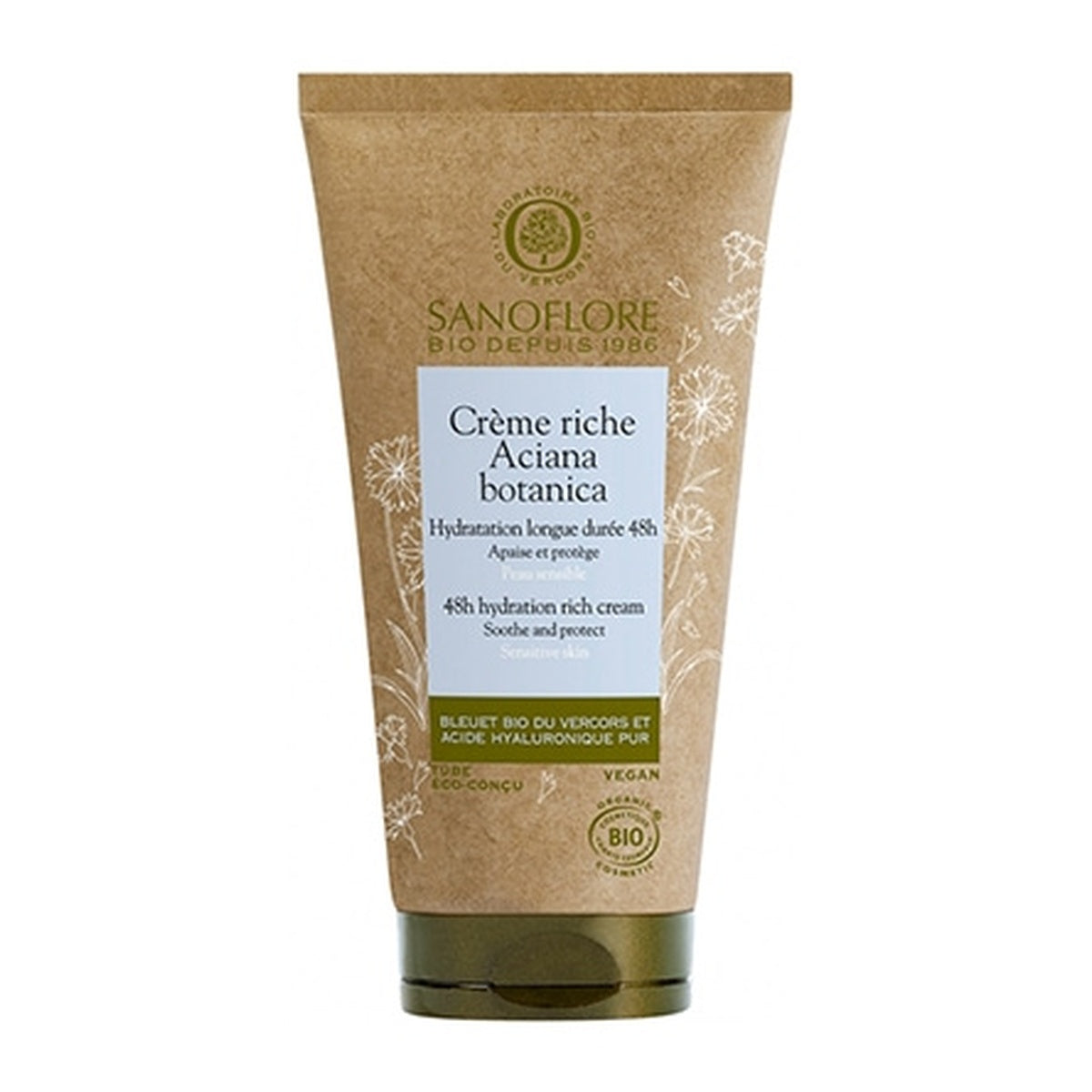 [SANOFLORE] Aciana Botanica Rich Cream (Protects & Hydrates; Reduces Tightness and Redness) 50ml