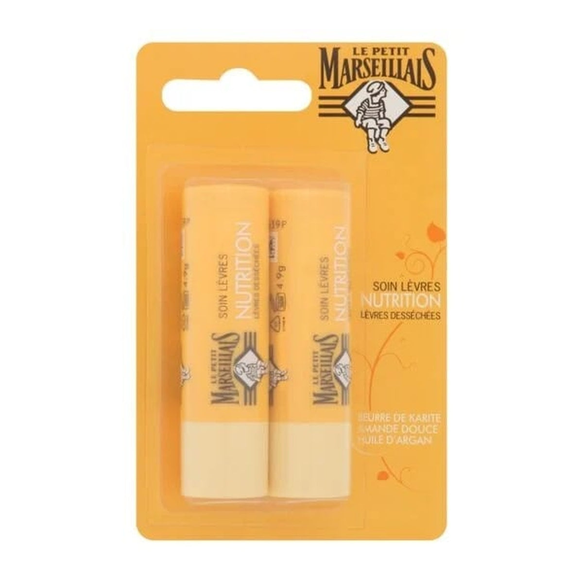 [Le Petit Marseillais] Nourishing Repair Lip Cream 4.9g (2-piece set)