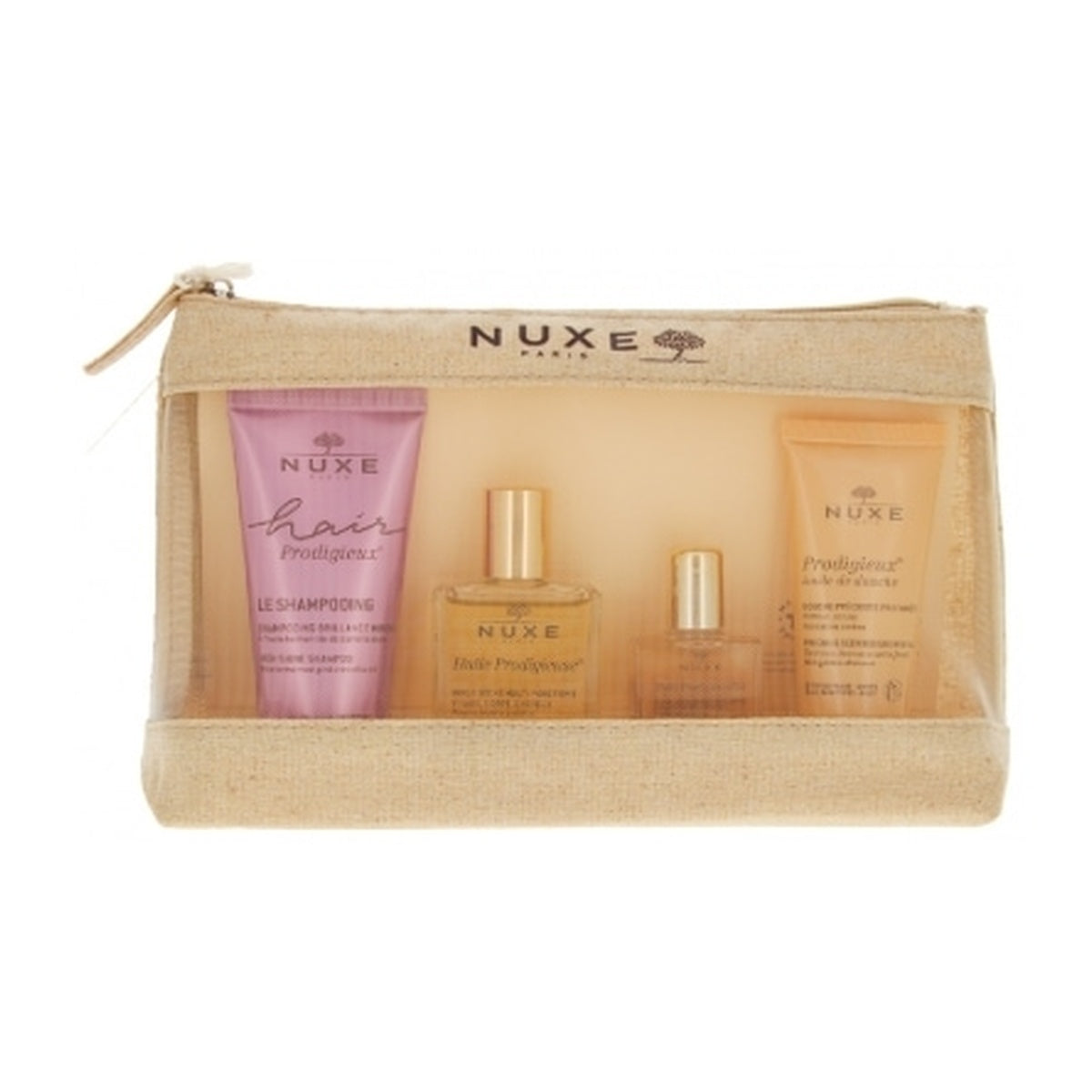 [NUXE] Prodigieux Essentials Kit (30ml Oil, 10ml Gold, 30ml Shower, 50ml Shampoo)