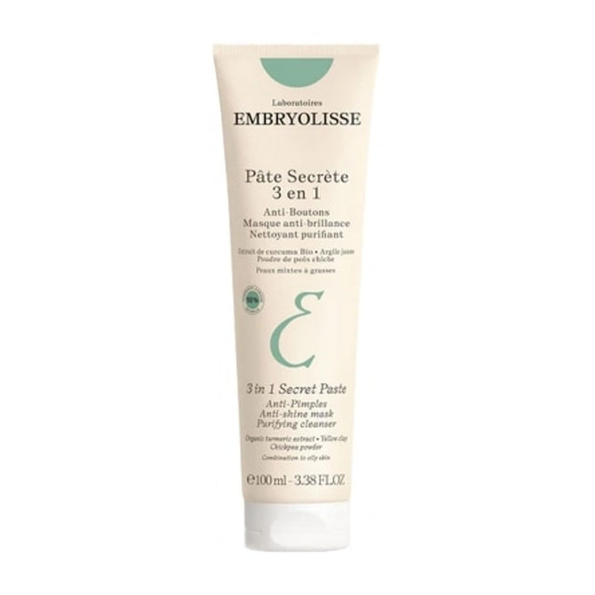[EMBRYOLISSE] SECRET PATE 3 EN 1 100ml (3-in-1 Mask, Cleanser & Spot Treatment)
