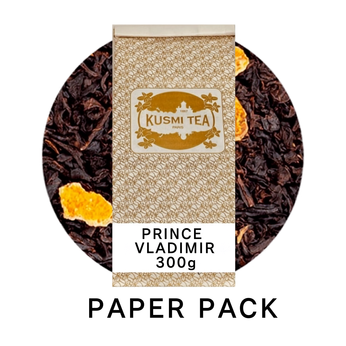 [KUSMI TEA] Prince Vladimir Organic Earl Grey Tea 300g (Paper Pack)