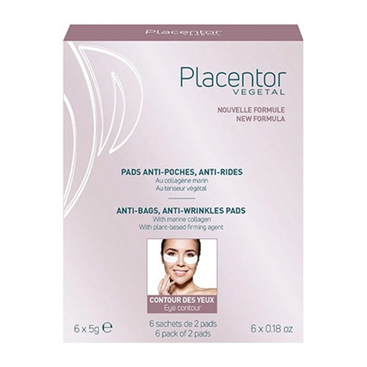 [Placentor VEGETAL] Anti-Puffiness & Anti-Wrinkle Eye Pads 5g×6 packs