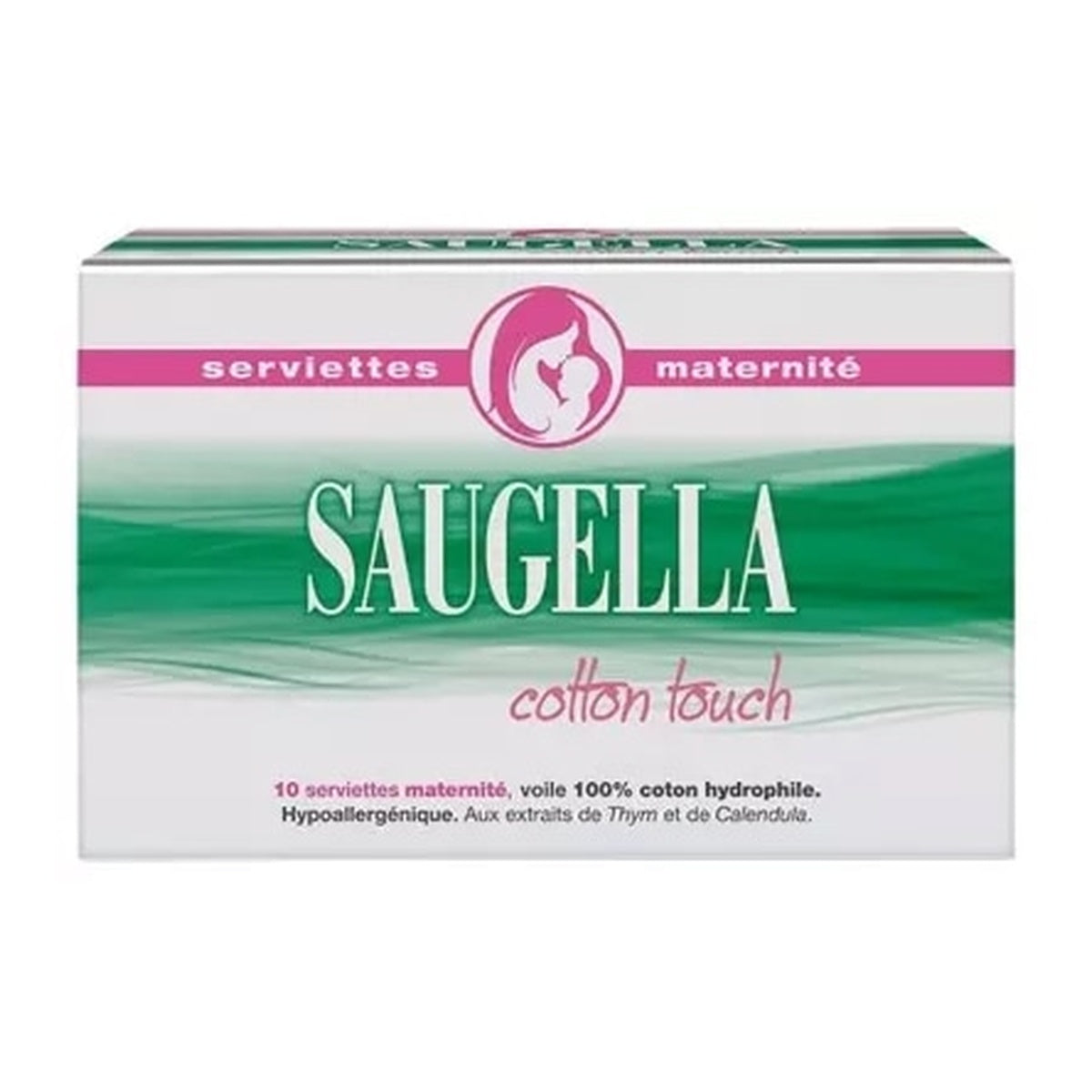 [SAUGELLA] Cotton Touch Maternity Pads 10pcs (Postpartum Pad)