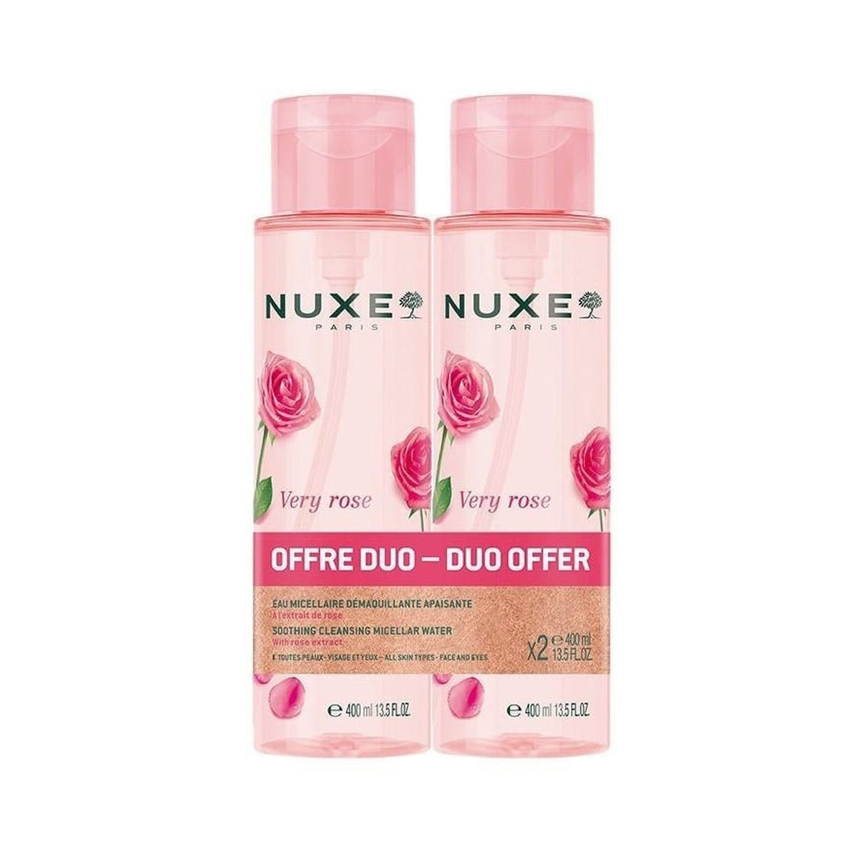 [NUXE] Very Rose Micellar Makeup Remover Water (2 x 400ml)