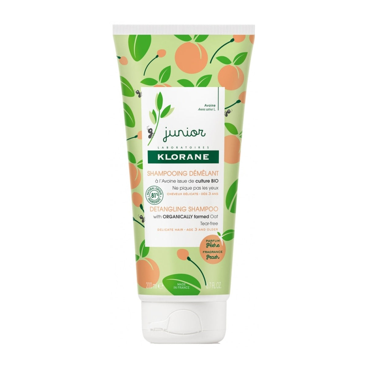[KLORANE] Junior Peach Detangling Shampoo 200ml
