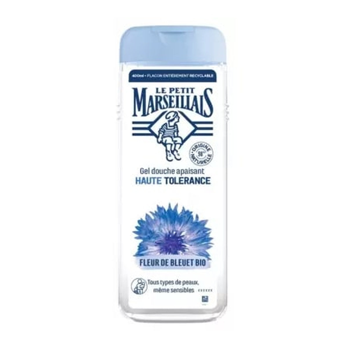 [Le Petit Marseillais] High Tolerance Soothing Shower Gel with Organic Cornflower 400ml