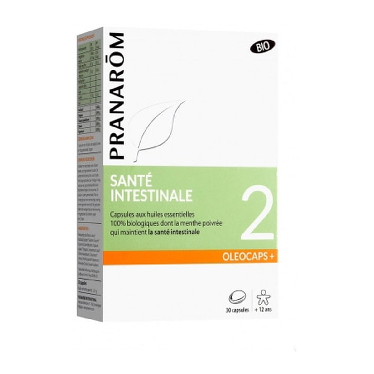 [PRANARŌM] OLEOCAPS+2 Organic Intestinal Health — 30 Capsules